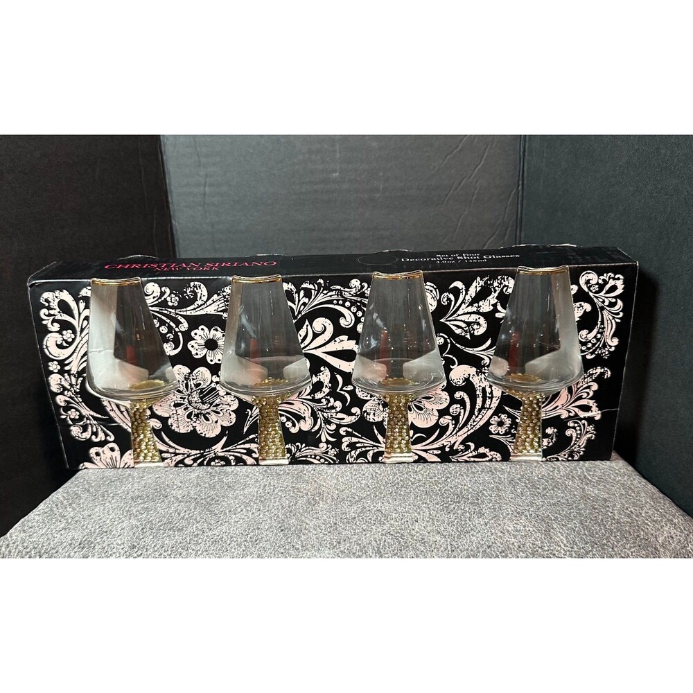 Christian Siriano New York Decorative Shot Glasses Set of Four